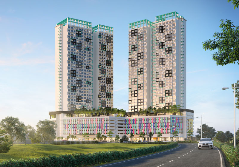 Condominium building maintained under a cleaning contract